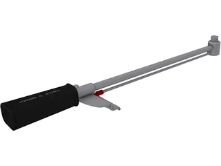 Torsion Style Torque Wrench 3D Model