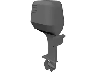 Outboard Motor 3D Model