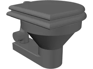 Marine Toilet 3D Model