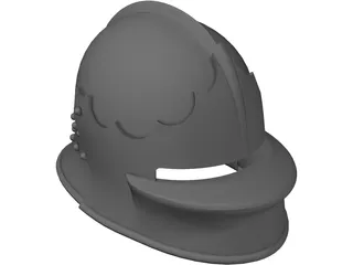 Helmet Italian Sallet 3D Model