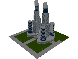 Mega Trade Center 3D Model