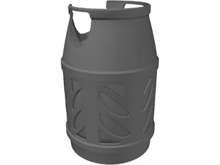 Propane Cylinder 3D Model