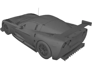 Chevrolet Corvette C6-R 3D Model