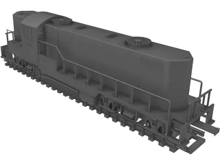 Santa Fe Toy Train 3D Model
