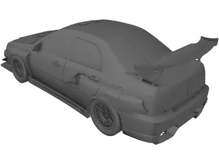 Subaru Impreza WRX STi GDB 3D Model