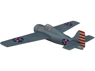 F4F-4 Wildcat 3D Model