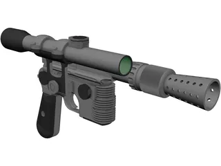 Star Wars DL-44 Blaster 3D Model