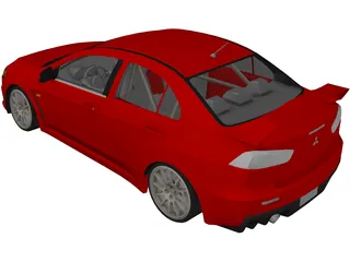 Mitsubishi Lancer Evo X (2008) 3D Model