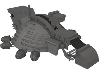 Dune Harvester 3D Model