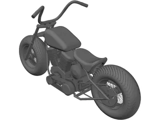 Turk Motorcycle 3D Model