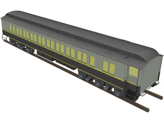 Canadian Parlor Car 3D Model