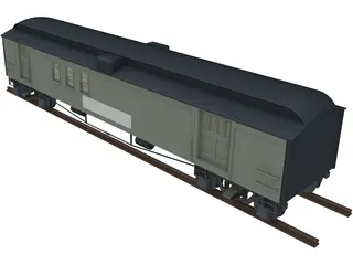 Canadian Mail Car 3D Model