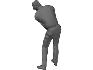 Golf Player 3D Model
