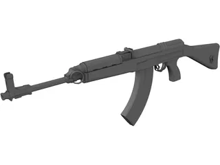 VZ58 Automatic Gun 3D Model