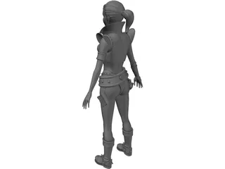 Witch Girl 3D Model