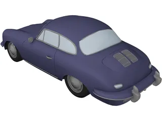 Porsche 356 (1965) 3D Model