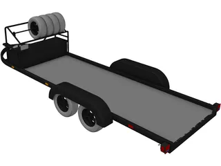 Car Trailer 3D Model