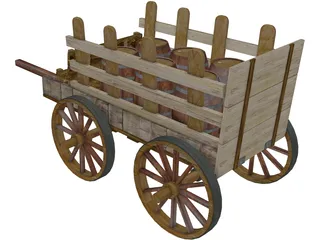 Cart of Barn 3D Model