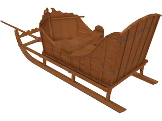 American Sleigh 3D Model