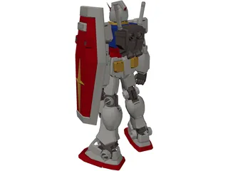 Gundam rx78 3D Model