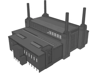 Battersea Power Station 3D Model