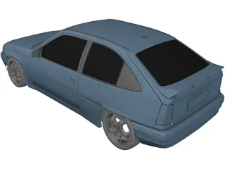 Opel Kadett E (1984) 3D Model
