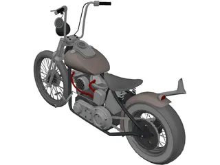 Harley-Davidson Custom 3D Model