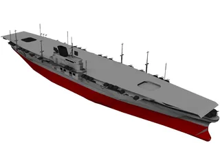 Shinano Aircraft Carrier 3D Model