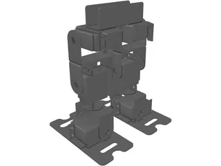 Biped Servo Robot 3D Model