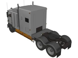 International 9600 Cabover 3D Model