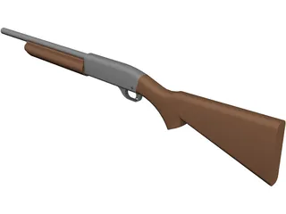 Remington 11-87 Police 3D Model
