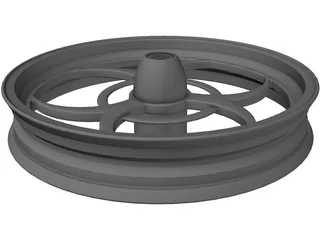 Harley Front Wheel Biohazard 3D Model