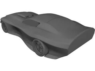 Muscle Car Concept 3D Model