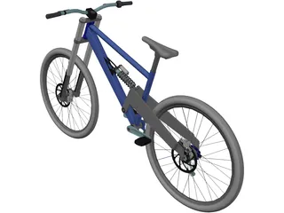 Bicycle Professional Downhill 3D Model