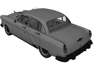 GAZ 21 Russian Classic Car 3D Model