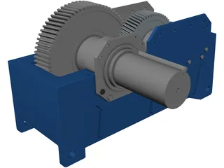 Speed Reducer Explode 3D Model