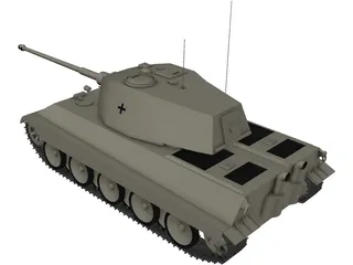 Tiger II King Tiger 3D Model