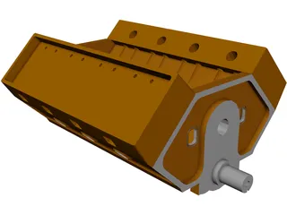 V8 Engine 3D Model