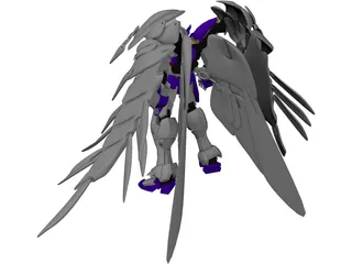 Gundam Wing Zero 3D Model