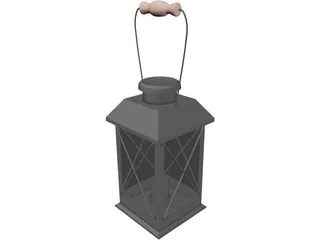 Colonial American Lantern 3D Model