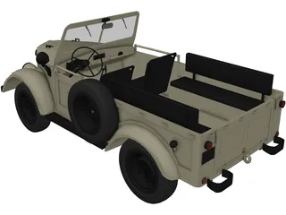 GAZ 69 3D Model