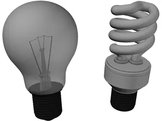 Light Bulbs 3D Model