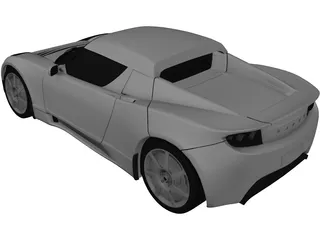 Tesla Roadster 3D Model