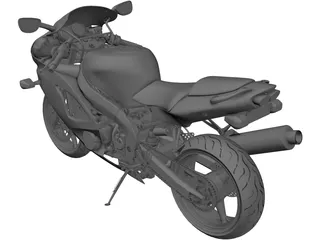 Kawasaki ZX6-R J1 3D Model