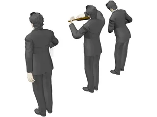 Waiter 3D Model