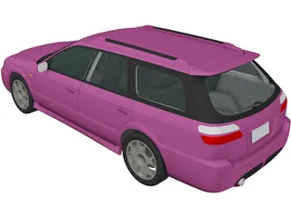 Subaru Legacy Station Wagon (1998) 3D Model