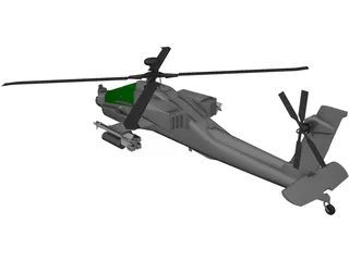 Boeing AH-64 Apache 3D Model