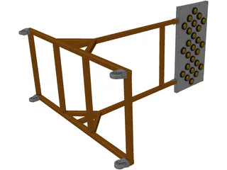 Highway Signal 3D Model