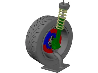 Datsun 240Z Race Suspension 3D Model