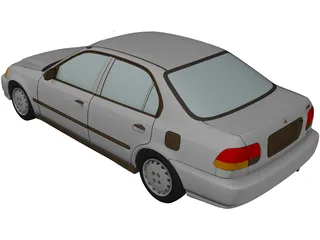 Honda Civic Sedan (1997) 3D Model